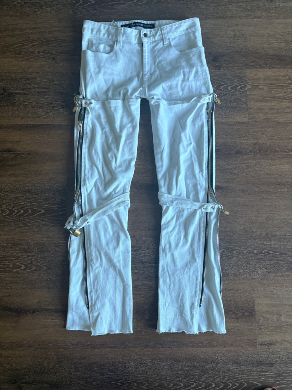 Lip Service White Side-Zip Convertible Jeans